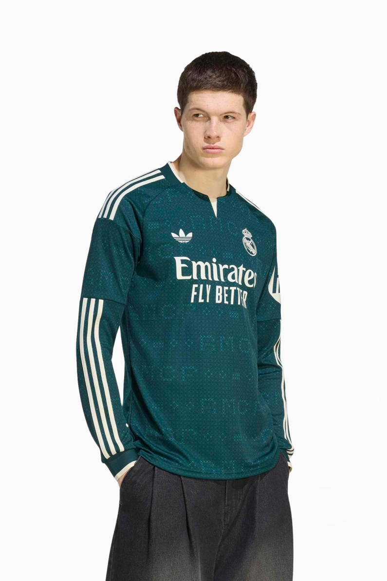Tricou cu maneci lungi adidas Originals Real Madrid 26/27 Away Replica - Verde (PSH-KC3970-P) Tricouri