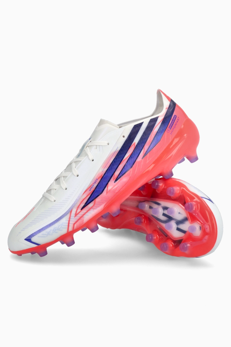 Ghete de fotbal adidas F50 Hyperfast Pro AG - Alb