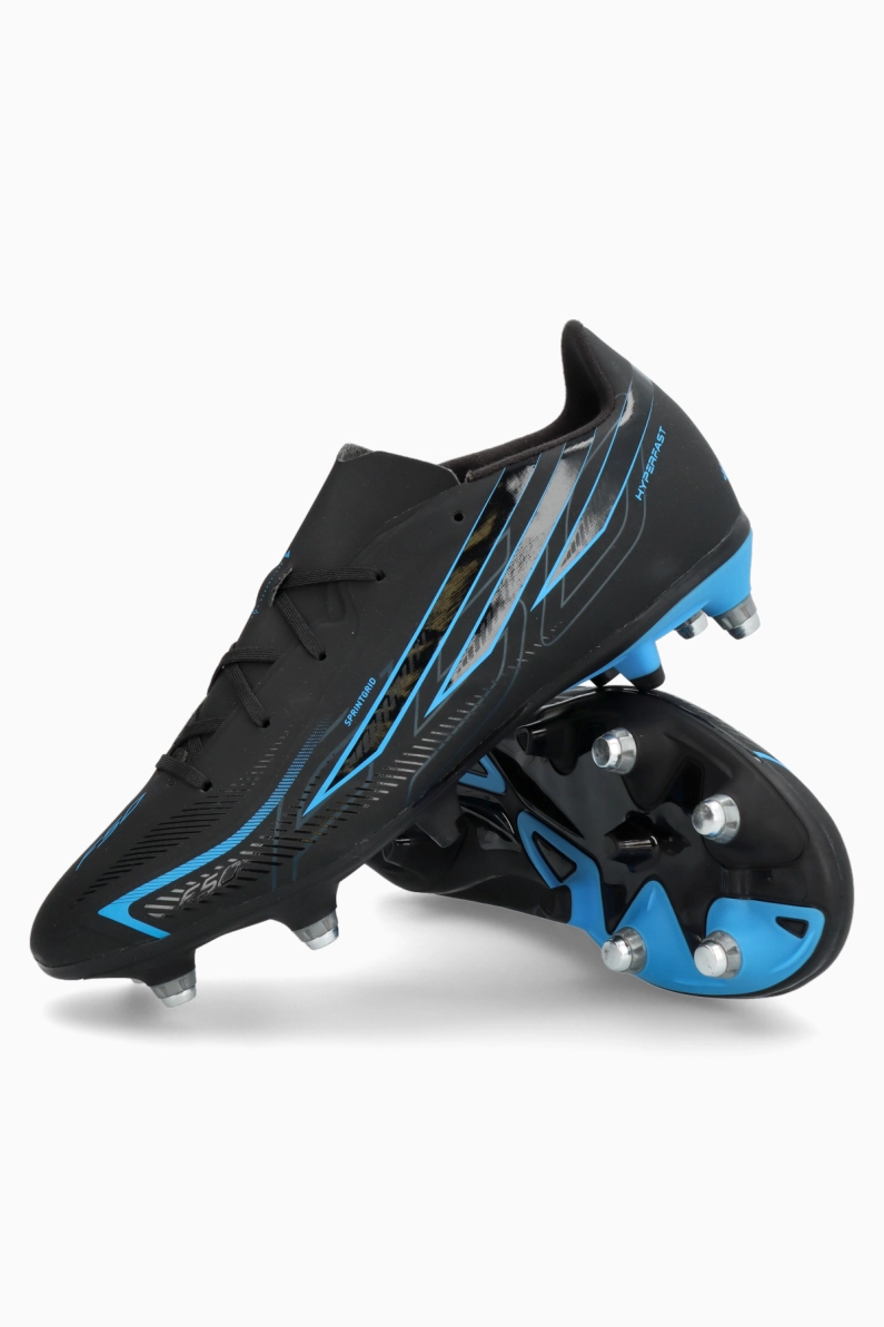 Ghete de fotbal adidas F50 League Hyperfast SG Junior - Negru