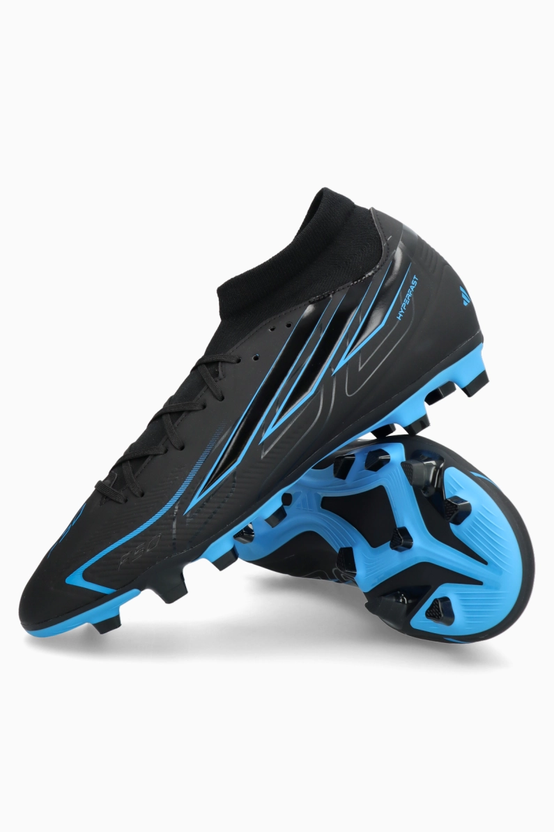 Ghete de fotbal adidas F50 Club Hyperfast Mid FG/MG - Negru