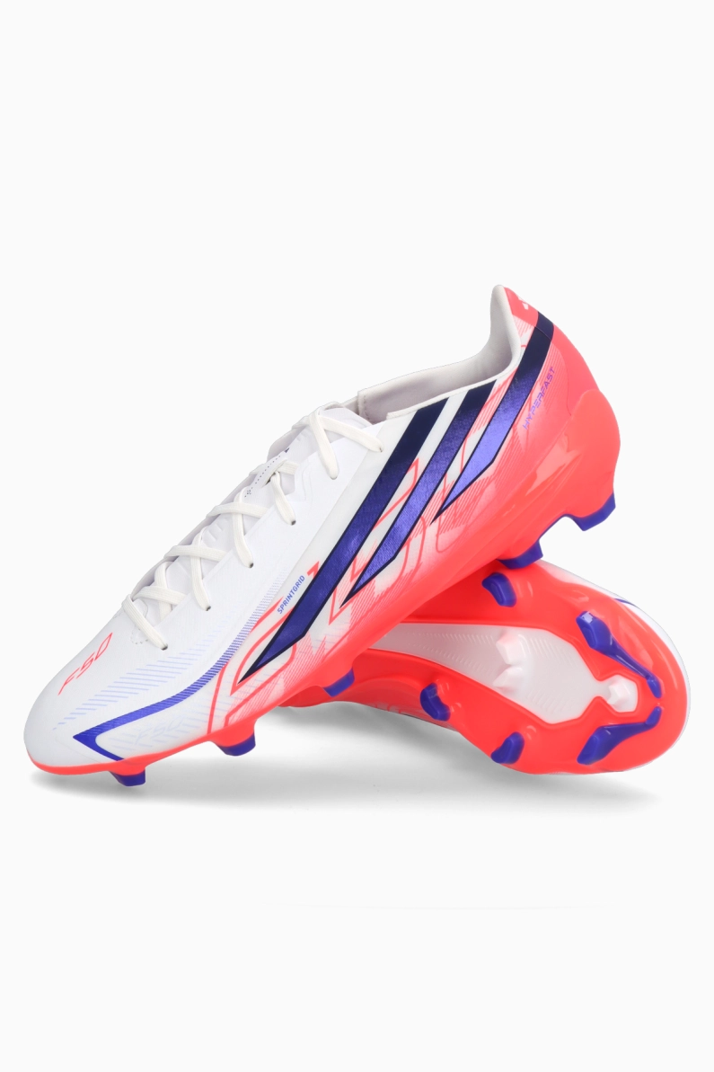 Ghete de fotbal adidas F50 League Hyperfast FG - Alb