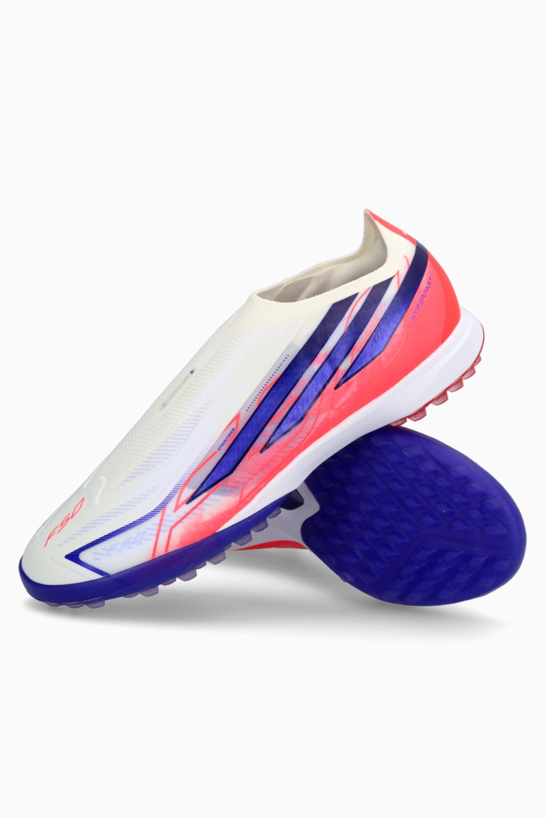 Ghete de fotbal adidas F50 Pro Hyperfast LL TF - Alb