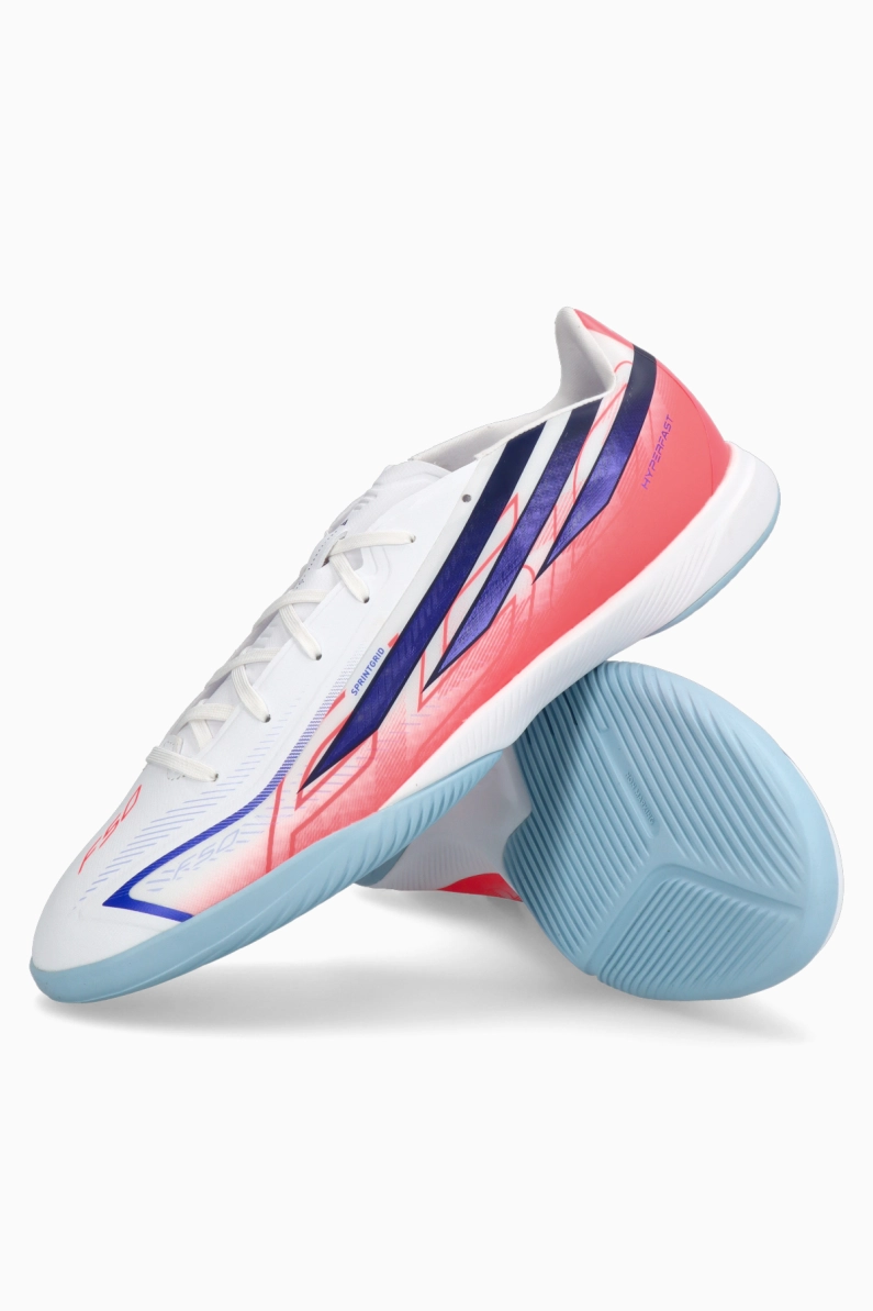 Ghete de fotbal adidas F50 League Hyperfast IN - Alb