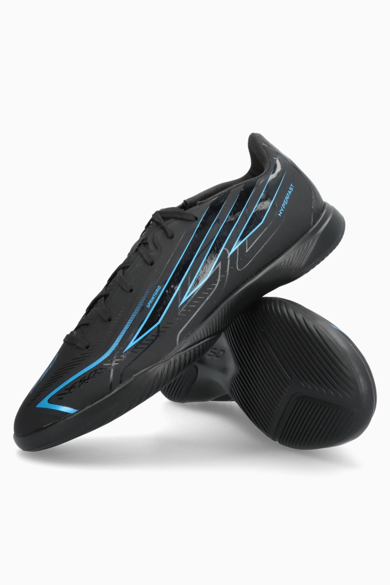 Ghete de fotbal adidas F50 League Hyperfast IN - Negru
