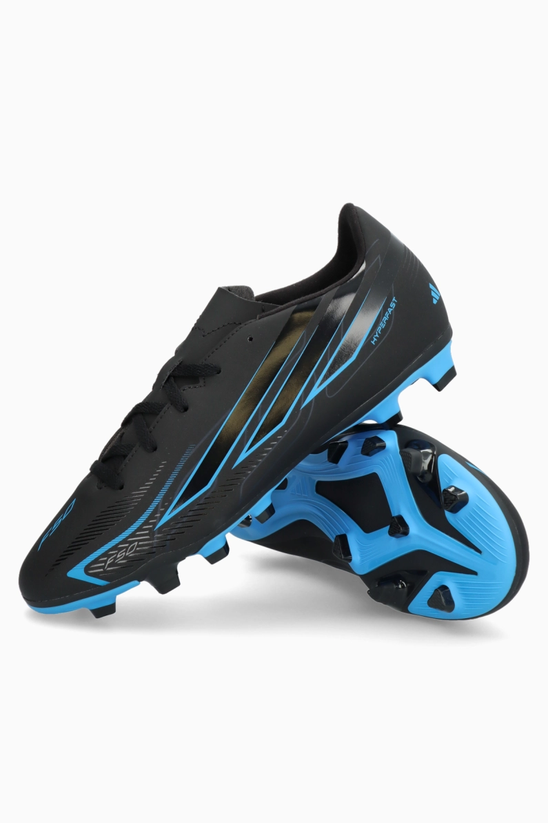 Ghete de fotbal adidas F50 Club Hyperfast FG/MG Junior - Negru