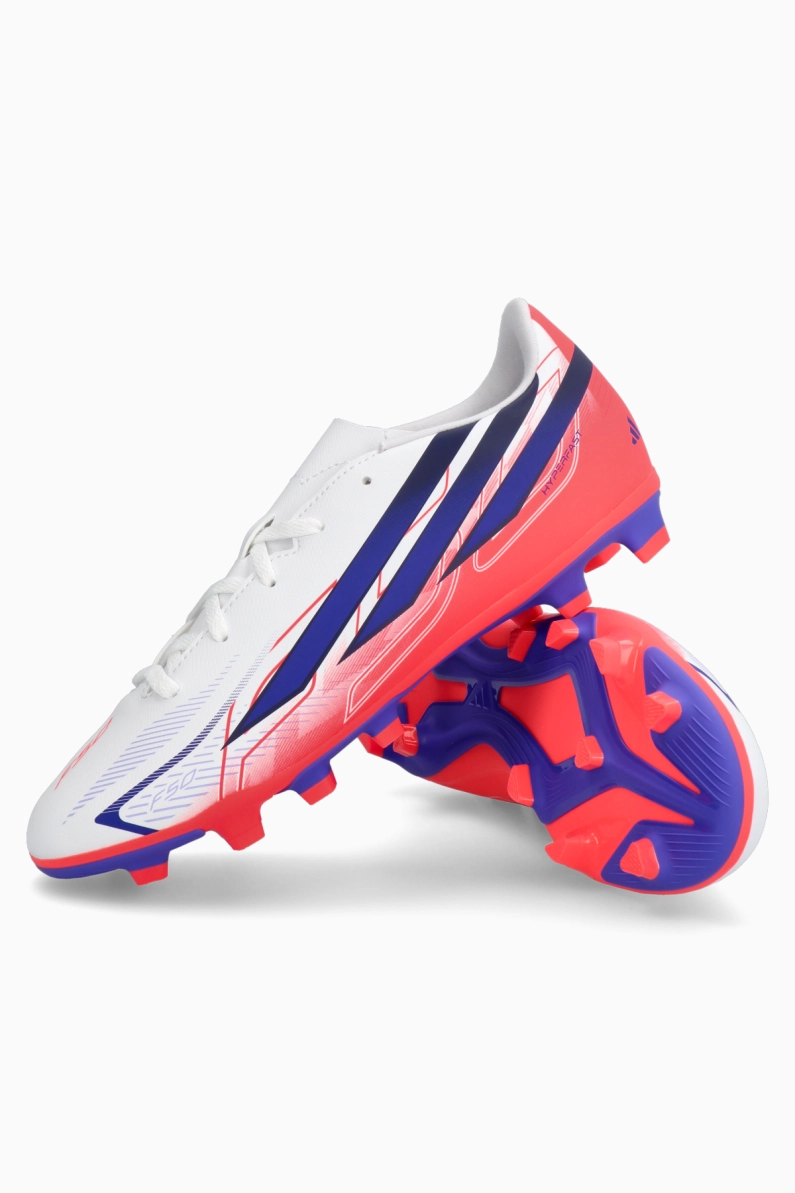 Ghete de fotbal adidas F50 Club Hyperfast FG/MG Junior - Alb