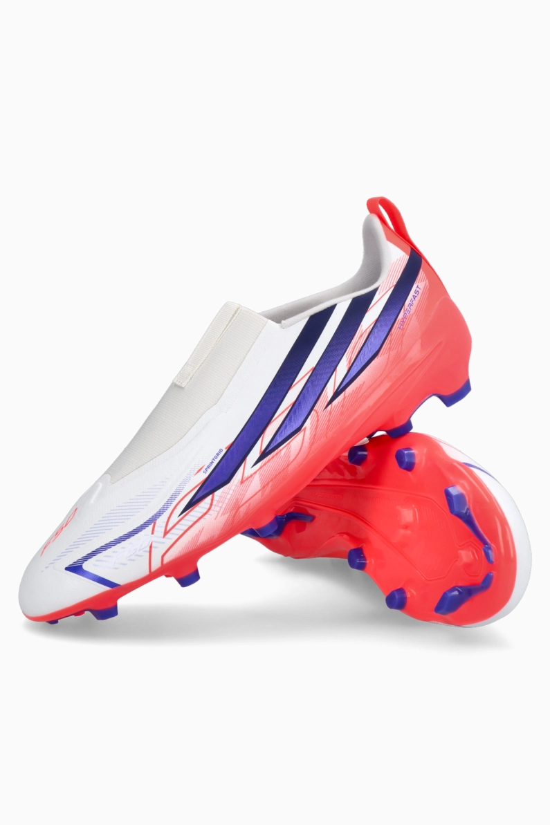 Ghete de fotbal adidas F50 Hyperfast League LL FG Junior - Alb
