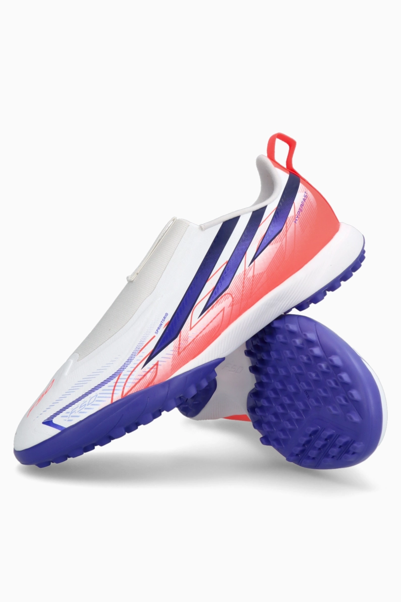 Ghete de fotbal adidas F50 Hyperfast League LL TF Junior - Alb