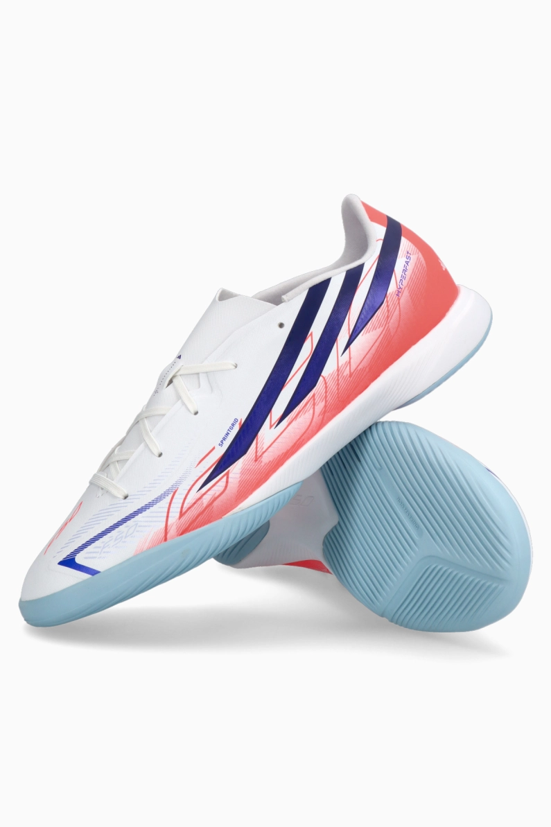 Ghete de fotbal adidas F50 Hyperfast League IN Junior - Alb