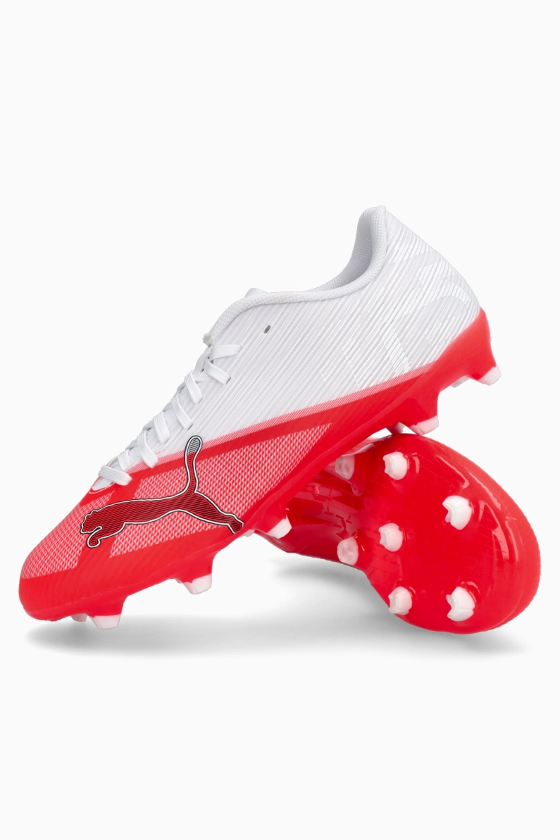 Ghete de fotbal Puma Ultra 7 Play FG/AG - Alb, Roșu