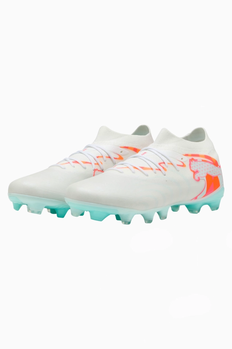 Ghete de fotbal Puma Future 9 Match FG/AG pentru femei - Alb