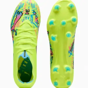 Ghete de fotbal Puma Ultra Nitro 7 Match FG/AG - Lămâie Verde (PSH-109240 01-P) Ghete pentru iarbă, Ghete Semi-amatori, Puma Level Up, Puma Ultra