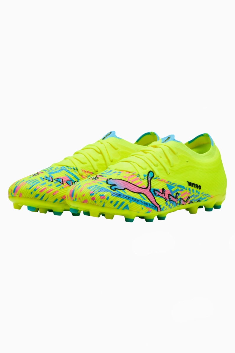 Ghete de fotbal Puma Ultra Nitro 7 Match MG - Lămâie Verde