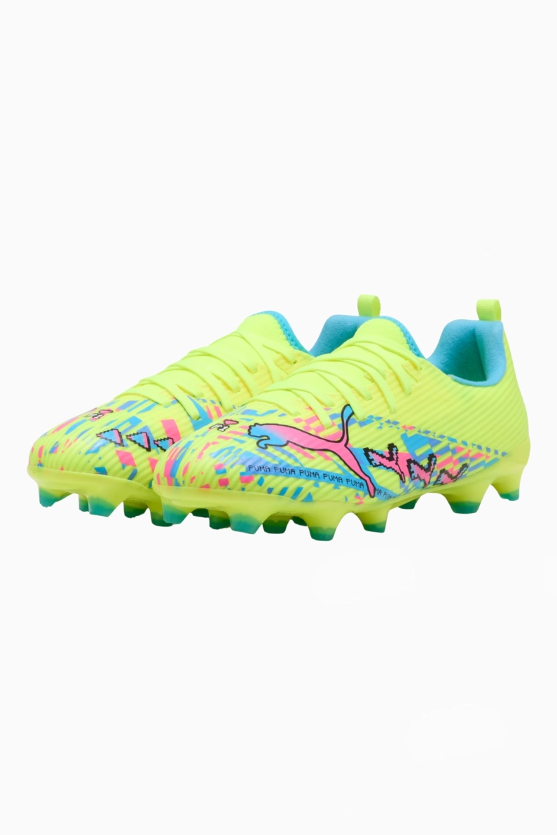 Ghete de fotbal Puma Ultra Nitro 7 Match FG/AG Junior - Lămâie Verde