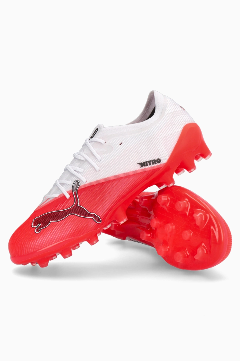 Ghete de fotbal Puma Ultra Nitro 7 Pro AG - Alb, Roșu