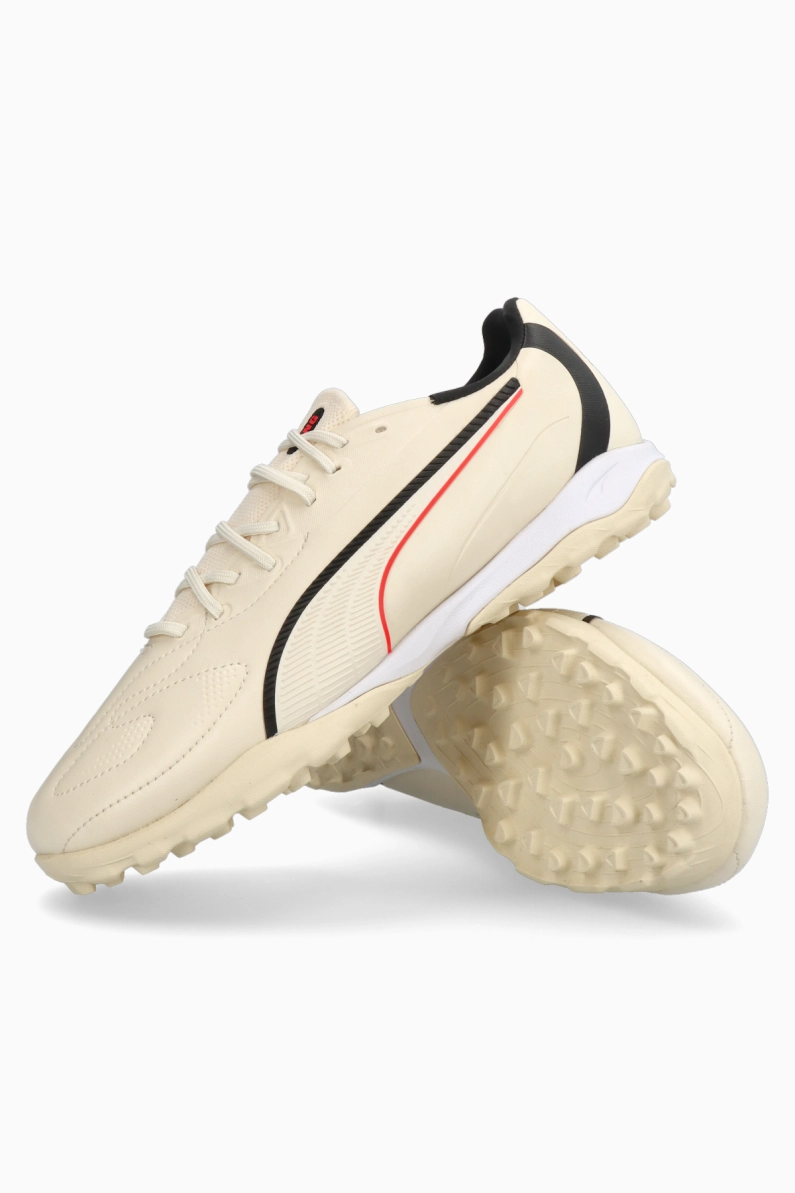 Ghete de fotbal Puma King 20 Match TT Mid Junior - Alb