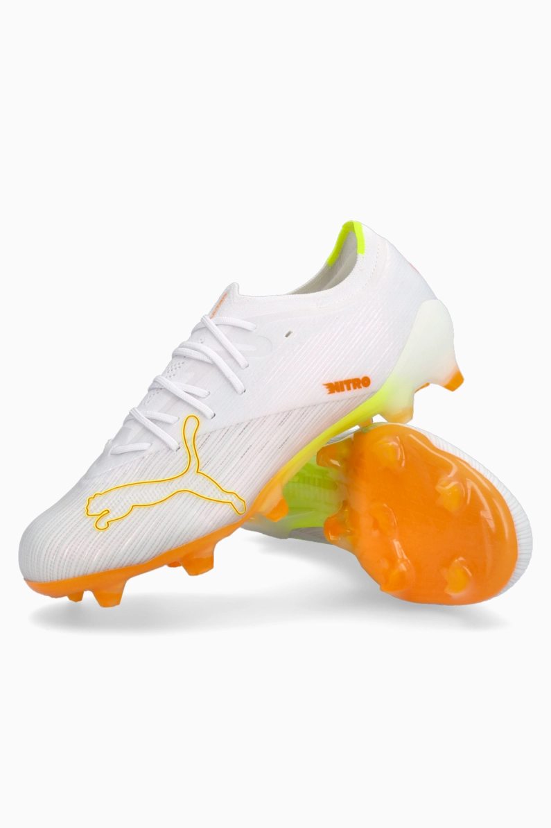 Ghete de fotbal Puma Ultra Nitro 7 Pro FG - Alb