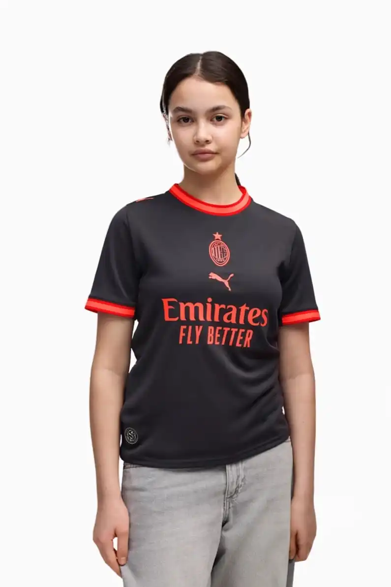 Tricou Puma AC Milan 26/27 Treilea Replica Junior - Negru