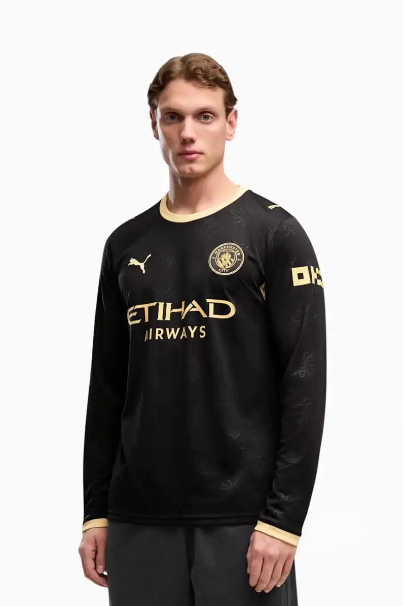 Tricou cu maneci lungi Puma Manchester City 26/27 Away Replica - Negru