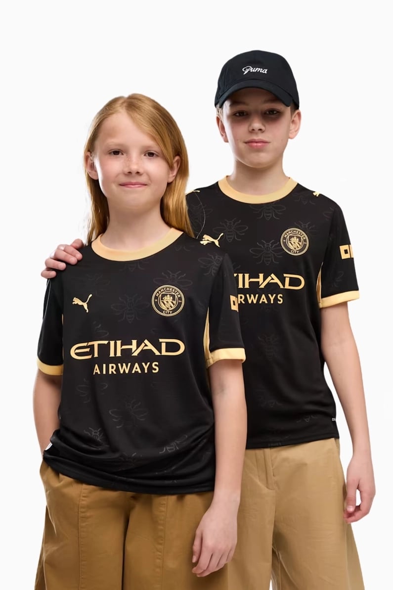 Tricou Puma Manchester City 26/27 Away Replica Junior - Negru