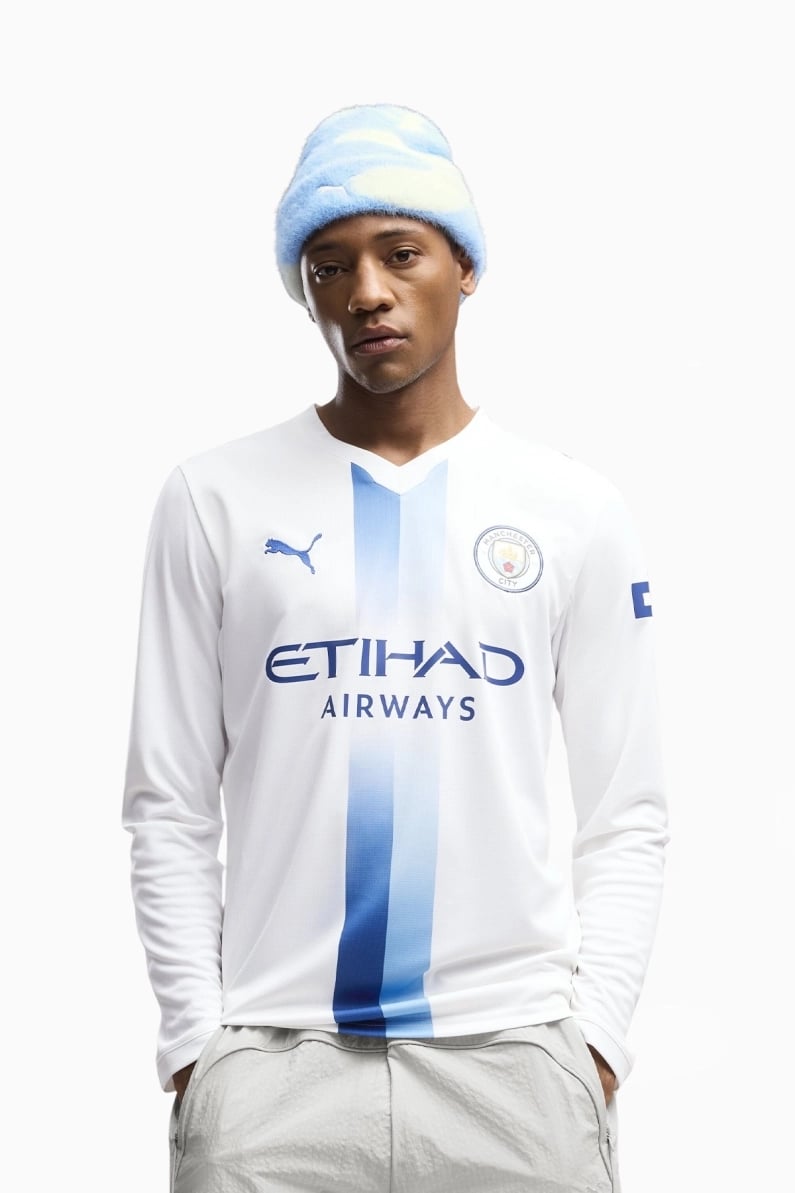 Tricou cu maneci lungi Puma Manchester City 26/27 Treilea Replica - Alb