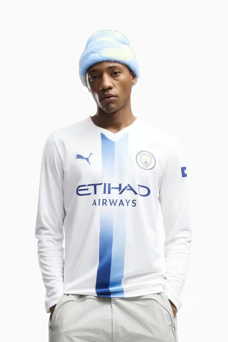 Tricou cu maneci lungi Puma Manchester City 26/27 Treilea Replica - Alb (PSH-784353 06-P) Tricouri