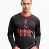 Tricou cu maneci lungi Puma AC Milan 26/27 Treilea Replica - Negru (PSH-785487 03-P) Tricouri