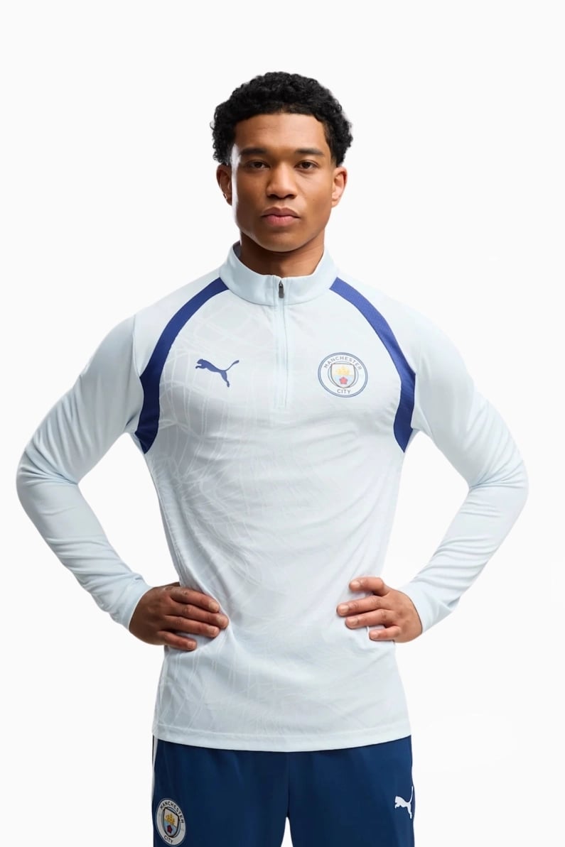 Hanorac Puma Manchester City 26/27 Training 1/4 Zip Top - Albastru Deschis
