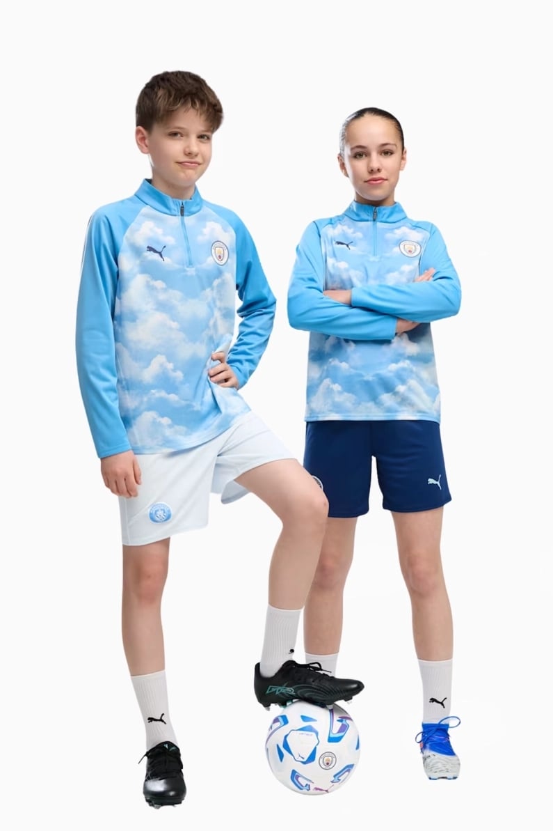 Hanorac Puma Manchester City 26/27 Training 1/4 Zip Top Junior - Albastru