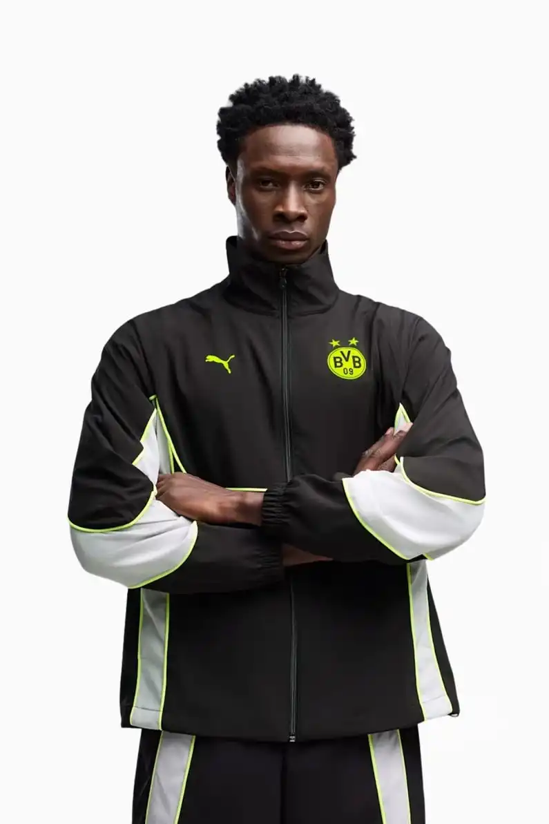 Jachetă Puma Borussia Dortmund 26/27 PUMATECH-X Track Woven - Negru