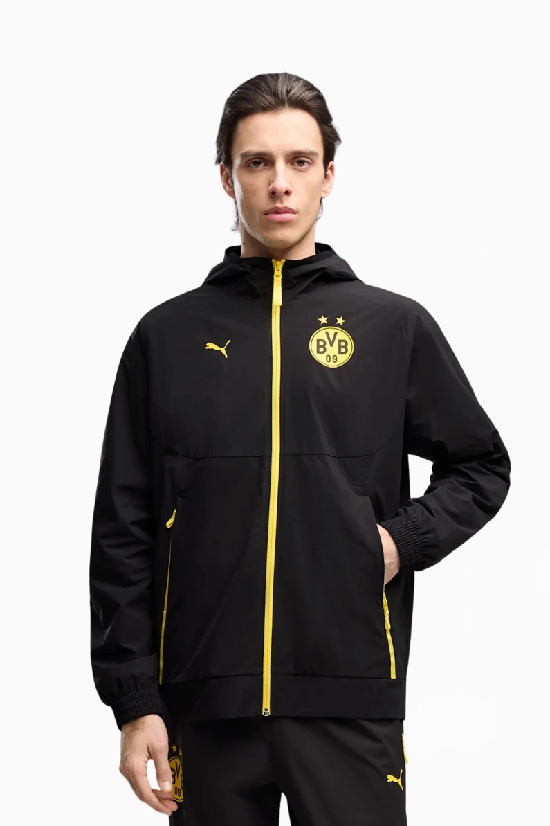 Jachetă Puma Borussia Dortmund 26/27 PUMATECH Woven - Negru