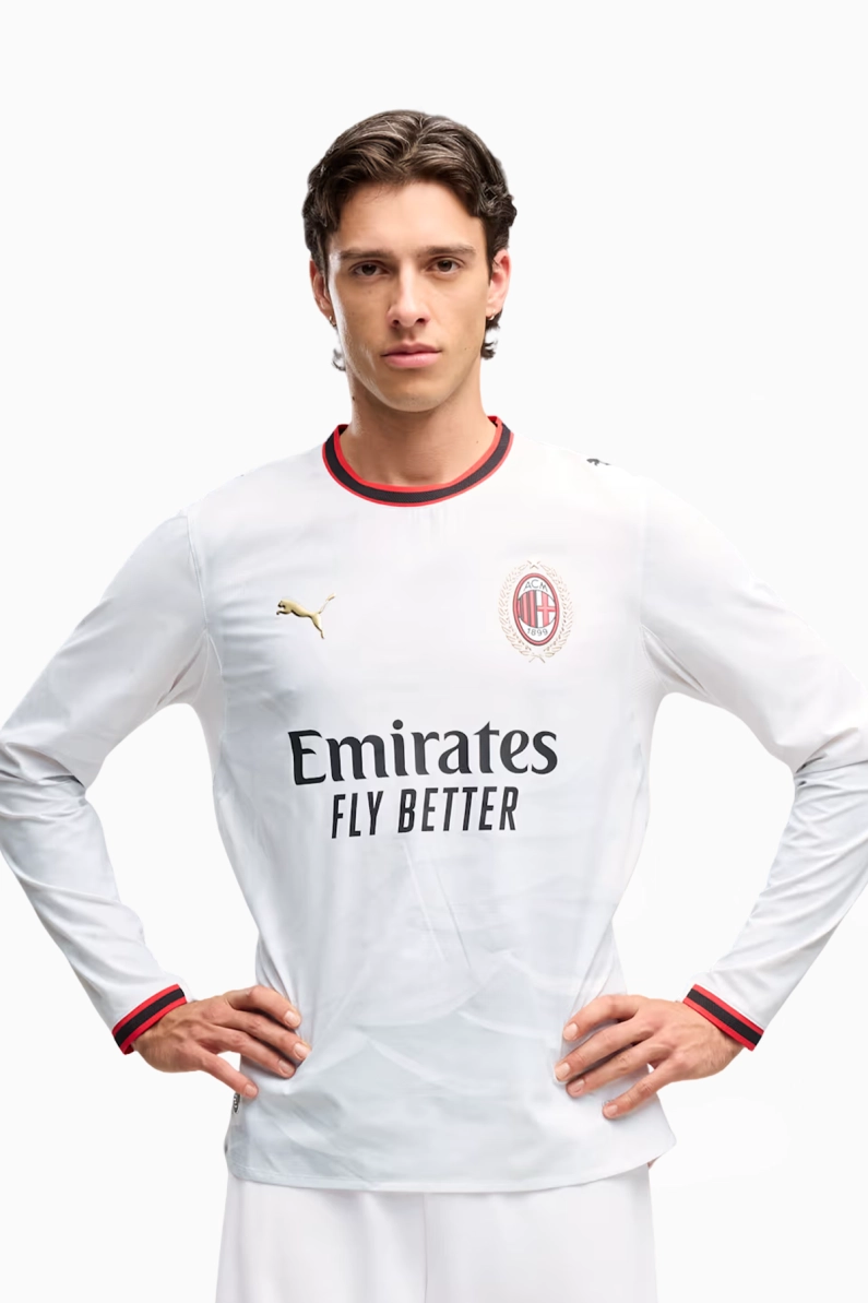 Tricou cu maneci lungi Puma AC Milan 26/27 Away Authentic - Alb