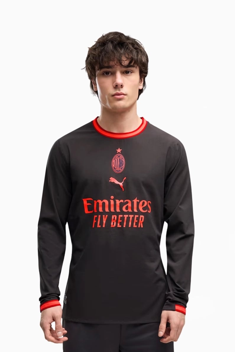 Tricou cu maneci lungi Puma AC Milan 26/27 Treilea Authentic - Negru