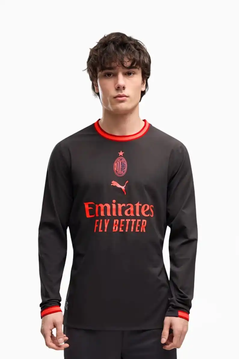 Tricou cu maneci lungi Puma AC Milan 26/27 Treilea Authentic - Negru