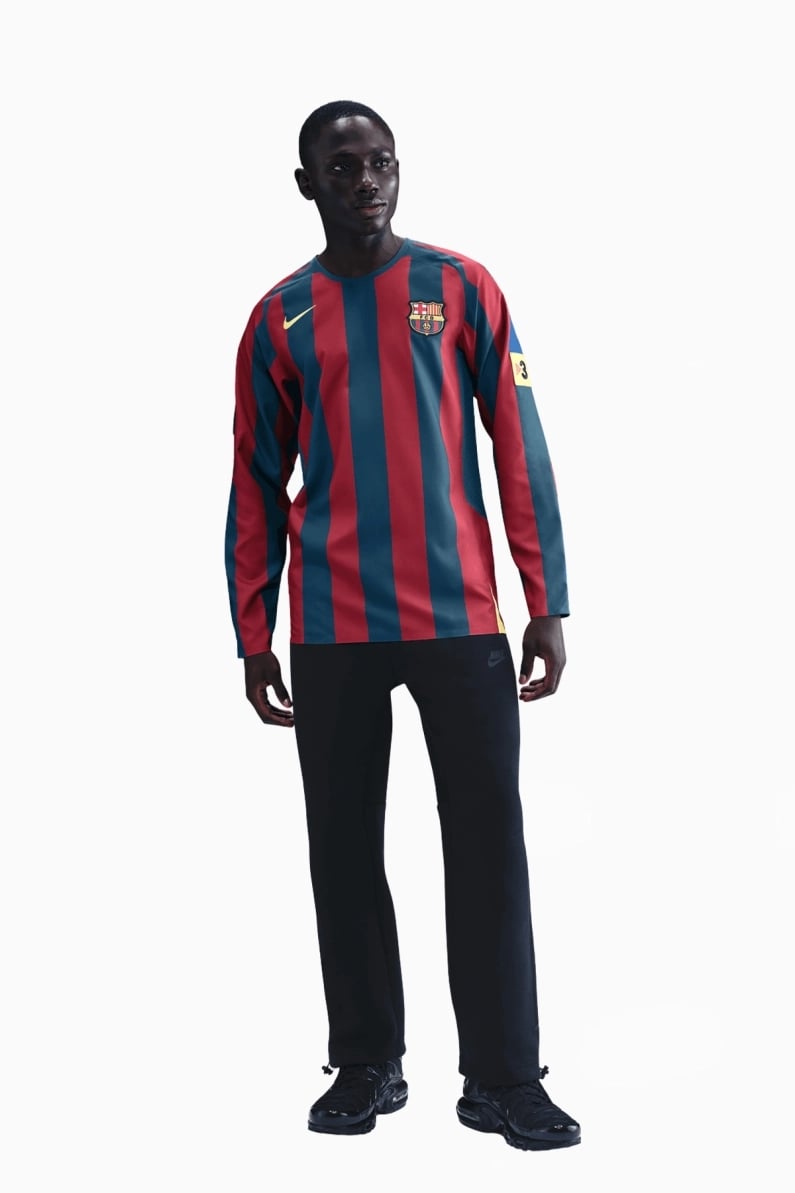 Tricou cu maneci lungi Nike FC Barcelona 05/06 Reissue - Albastru Marin, Claret