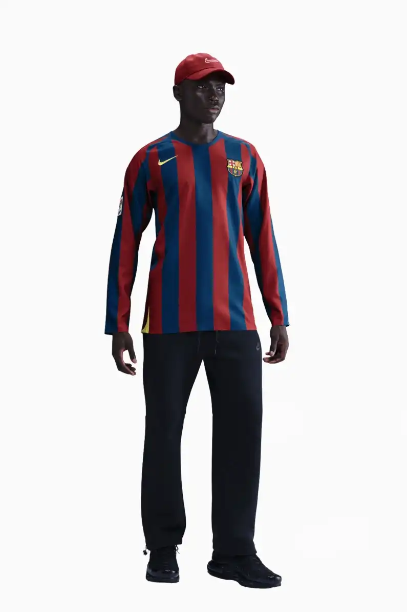 Tricou cu maneci lungi Nike FC Barcelona 05/06 Reissue Ronaldinho 10 - Albastru Marin, Claret (PSH-HQ1462-471-P) Tricouri