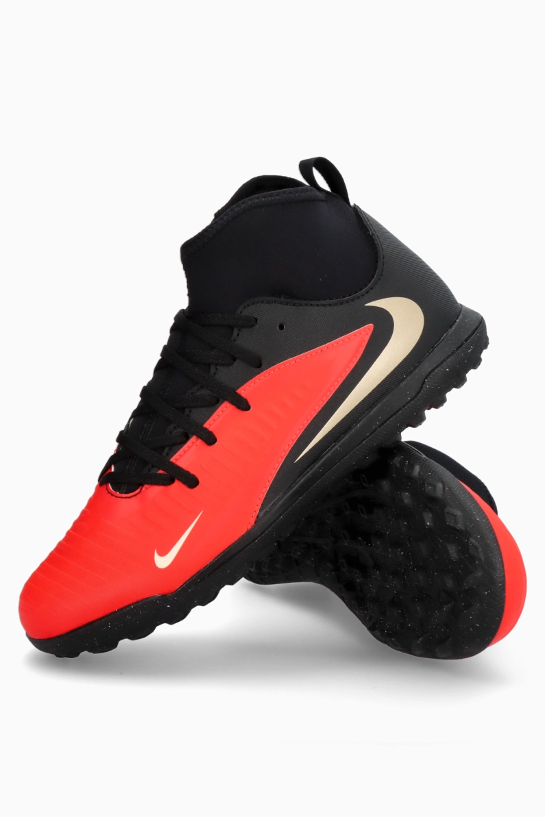 Ghete de fotbal Nike Phantom 6 High Club TF Junior - Roșu