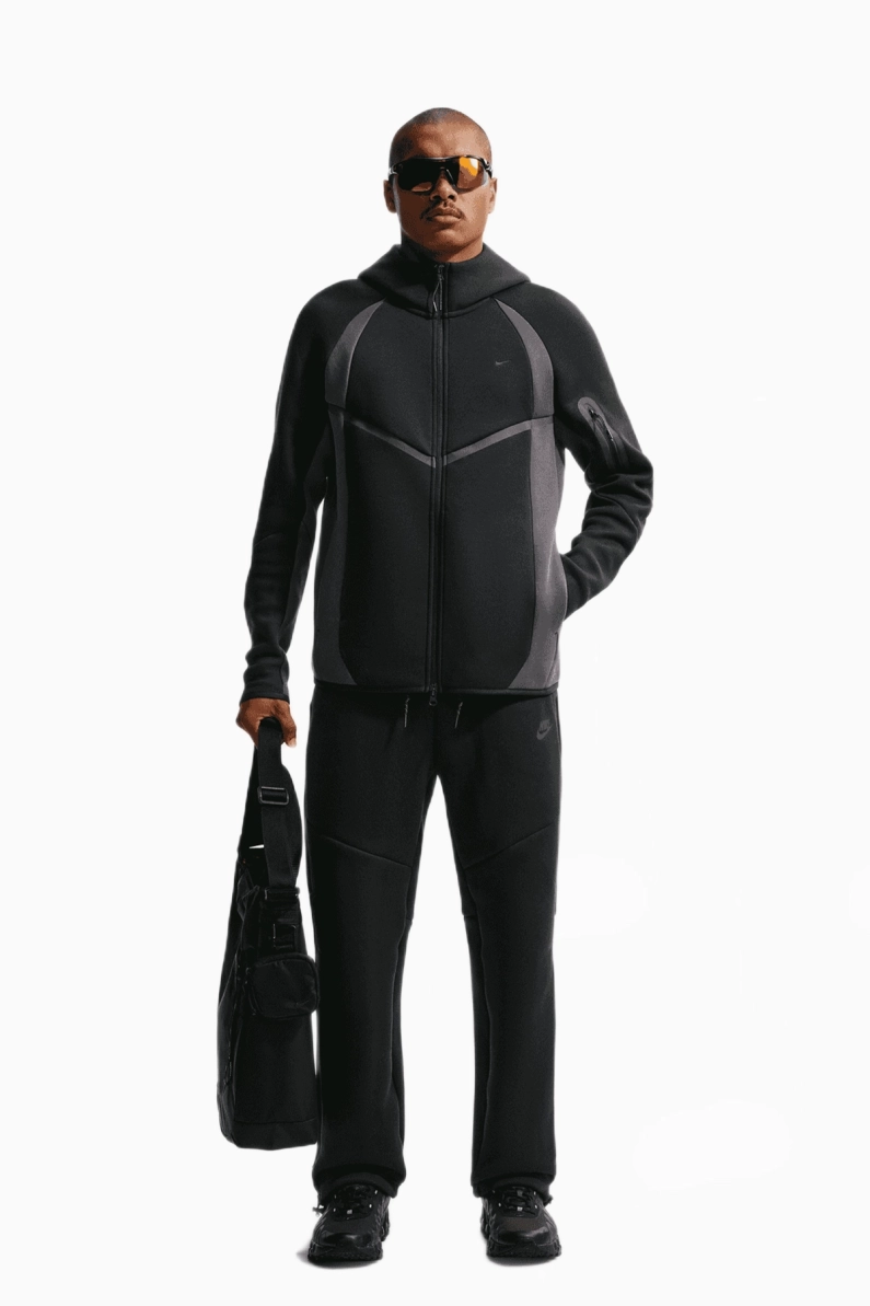 Hanorac Nike Tech Fleece Hoodie Windrunner Full-Zip - Negru