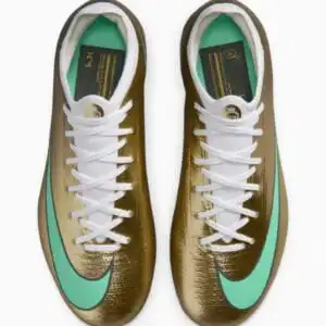 Ghete de fotbal Nike Zoom Mercurial Vapor 17 Pro Kylian Mbappé FG Junior - De Aur (PSH-IR1653-701-P) Ghete Elite / Profesionale, Ghete pentru iarbă, Nike Kylian Mbappé PE Pack, Nike Mercurial