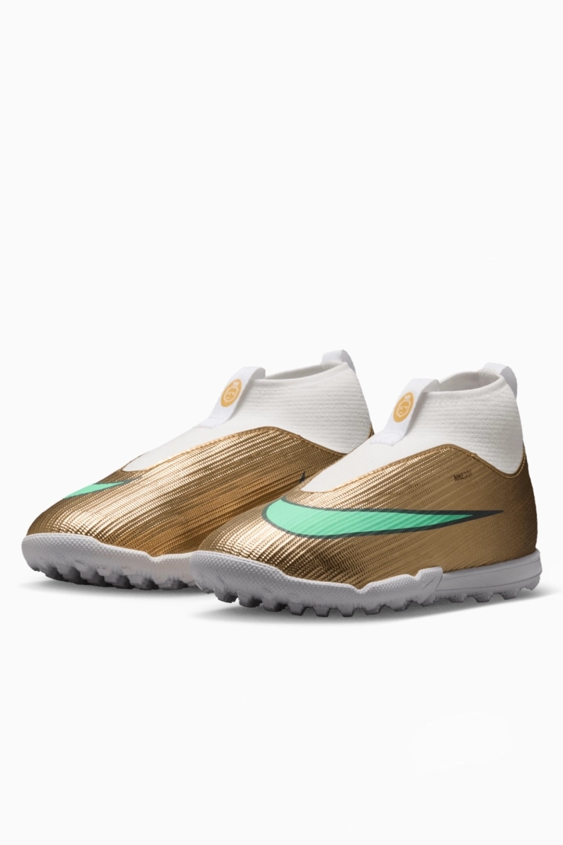 Ghete de fotbal Nike Zoom Mercurial Superfly 11 Academy High Kylian Mbappé TF Junior - De Aur