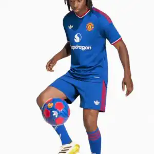 Tricou adidas Originals Manchester United 26/27 Away Authentic - Albastru (PSH-KA6864-P) Tricouri