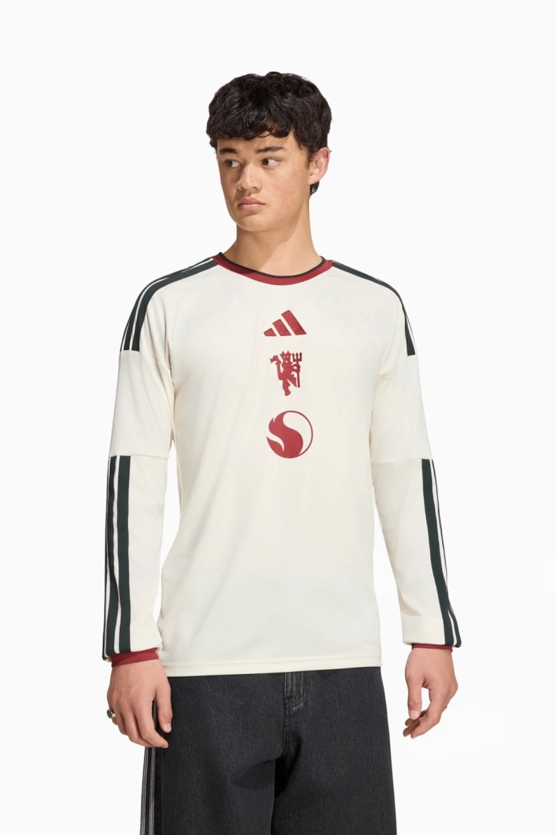Tricou cu maneci lungi adidas Manchester United 26/27 Treilea Replica - Alb