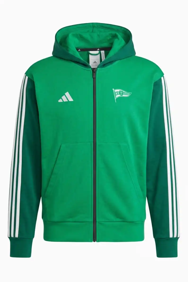 Hanorac adidas Lechia Gdańsk 26/27 Essentials Full-Zip - Verde (PSH-KB7330 LECHIA 26/27 HERB-P) Hanorace