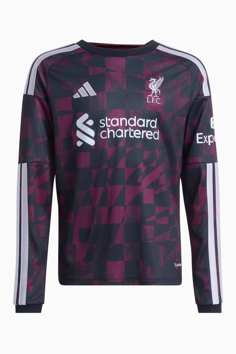 Tricou cu maneci lungi adidas Liverpool FC 26/27 Treilea Replica Junior - Negru