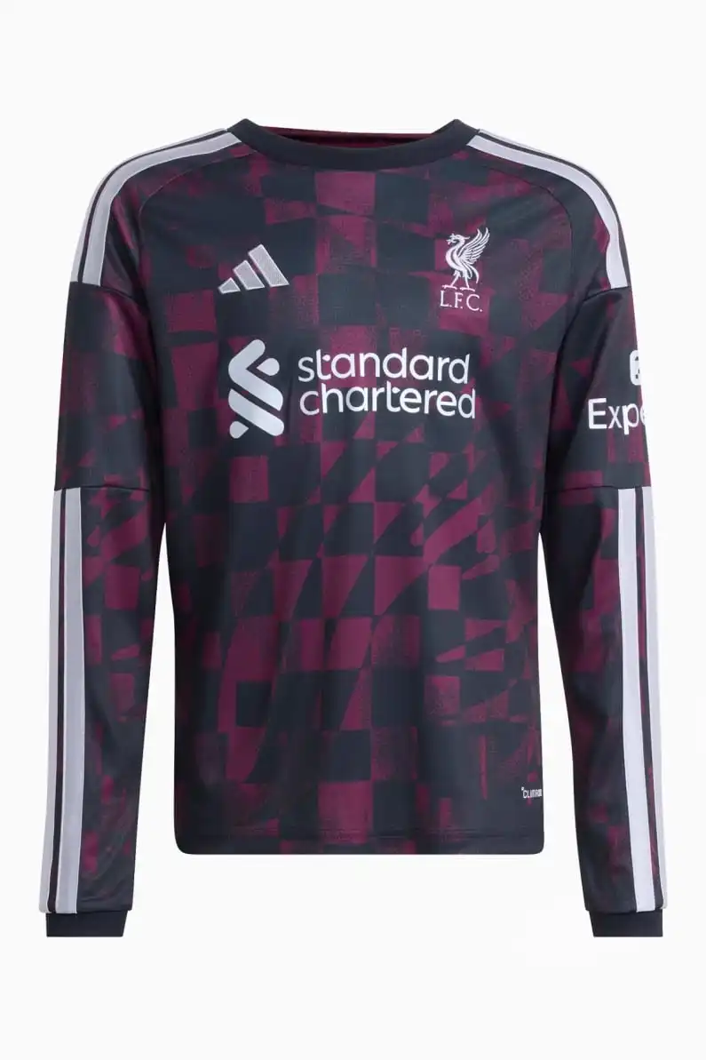 Tricou cu maneci lungi adidas Liverpool FC 26/27 Treilea Replica Junior - Negru (PSH-KB8278-P) Tricouri
