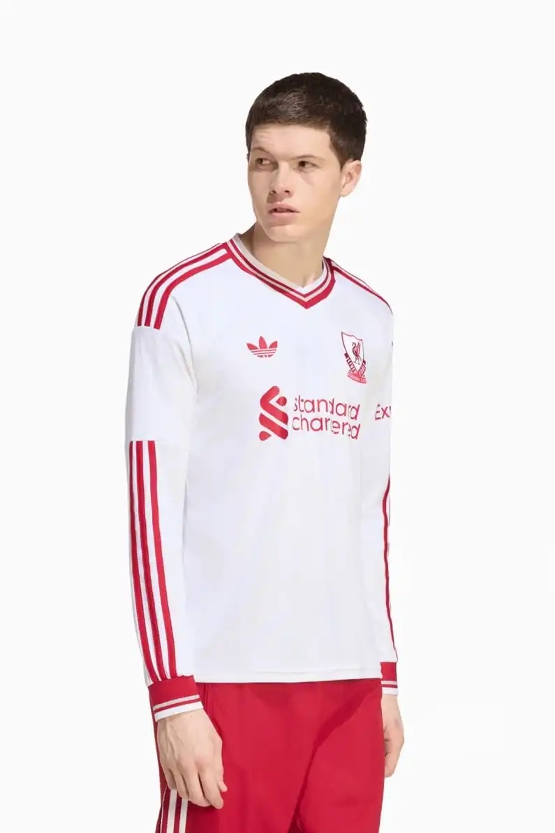 Tricou cu maneci lungi adidas Originals Liverpool FC 26/27 Away Replica - Alb