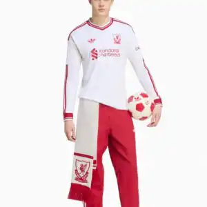 Tricou cu maneci lungi adidas Originals Liverpool FC 26/27 Away Replica - Alb (PSH-KB8292-P) Tricouri