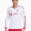 Tricou cu maneci lungi adidas Originals Liverpool FC 26/27 Away Authentic - Alb (PSH-KB8308-P) Tricouri