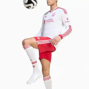 Tricou cu maneci lungi adidas Originals Liverpool FC 26/27 Away Authentic - Alb (PSH-KB8308-P) Tricouri