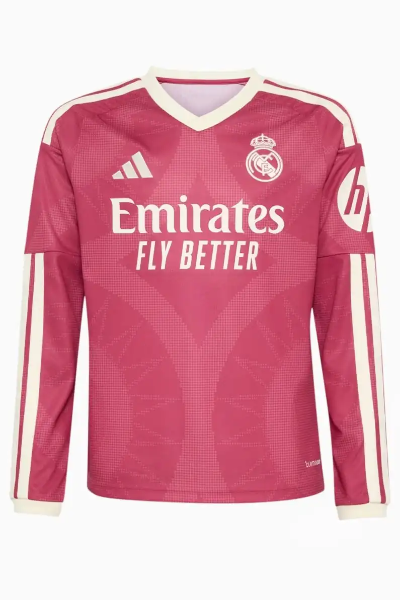 Tricou cu maneci lungi adidas Real Madrid 26/27 Treilea Replica Junior - Roz